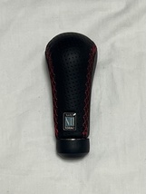 ☆美品☆ NARDI ナルディ シフトノブ パンチングレザー レッドステッチ_画像1