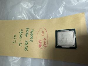 [動作確認済/C10]Intel Core i7 4790, SR1QF/MALAY