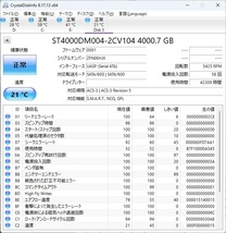 【SMART正常、動作確認済、初期化済】4TB HDD、SEAGATE ST4000DM004 (出品No18)_画像3