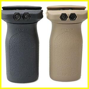 【早期発送！】 [ 20mmレイル対応 BK バーティカルグリップ + RVG タイプ TAN MAGPUL ] 2色セット