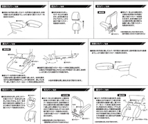 送料無料 ミツビシ 軽自動車 タウンボックス H27.3- 型式 DS17W 撥水系 布製 防水 シートカバー 車 1台分 フルセット ブラック 黒色_画像5