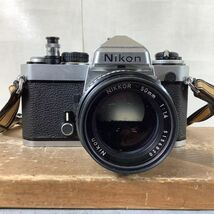 ASA067. 動作未確認. 一眼レフカメラ. Nikon／ニコン. FE. レンズ NIKKOR 50mm. 1：1.4_画像2
