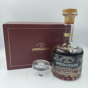 M29491(034)-509/TH80000　酒　※同梱不可　SPRINGBANK　17年　ESTABLISHED 1828　スプリングバンク　43％　750ml　替え栓・箱付き