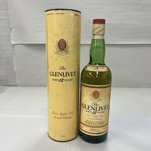 S777(034)-408/TM8000　酒　The GLENLIVET AGED 12 YEARS 　グレンリベット 12年　ピュアシングルモルト　43%　750ml 　ケース付き　