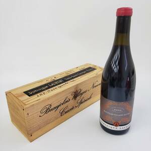 M15853(042)-551/OS3000　酒　Dominique Laurent　Beaujolais Villages Nouveau Cuvee Speciale 2009　13％　750ml　木箱付き