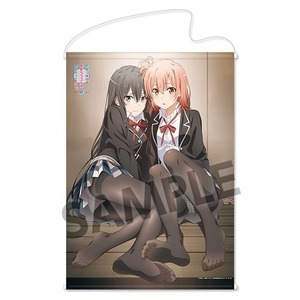 【新品・未使用】C95限定/コミケ/やはり俺の青春ラブコメはまちがっている。続/ 描き下ろし/B2タペストリー/雪乃＆結衣 くろタイツver.