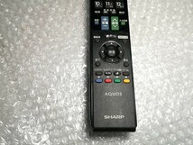 SHARP GA912WJSA テレビ用リモコン 中古_画像3