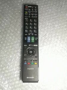 SHARP GA912WJSA テレビ用リモコン 中古