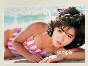  Okada Yukiko L stamp photograph idol 723