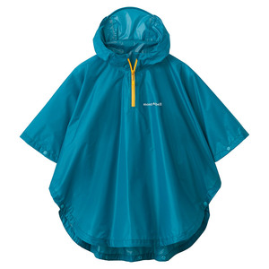 Mont-Bell Montbell 1128671 Треккинг дождь Пончо Kid's 95-125 Blue Green New