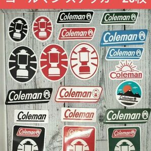 Coleman ステッカー 20枚 アウトドア コールマン シール　ランタン　防水シール　スマホ　デカール　ランタン テント