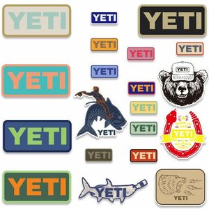 YETI クーラーボックス 防水ステッカー　20枚　イェティ　釣り シール　クーラーボックス　ロゴ　熊