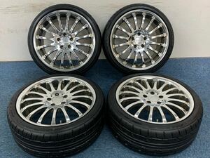 CARLSON カールソンCR1/16 19インチホイール/タイヤ　5H-114.3 (19x8.5J +40 )(19x10J +45) NITTO NT555 2019年タイヤ タイヤのネジ山が90%