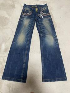 STUDIO R.P * new goods, tag attaching * wide pants Denim *25 -inch 