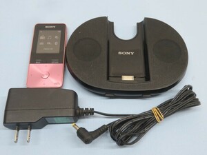 4GB★SONY NW-S313 デジタルオーディオプレーヤー WALKMAN ソニー ウォークマン アダプター/ドックスピーカー付 動作品 92104★！！