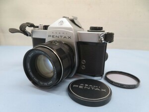 ■ASAHI PENTAX SL マニュアルカメラ アサヒペンタックス レンズ レンズキャップ フィルター ストラップ付き 92173■！！