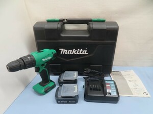 ★Makita M850D 充電式震動ドライバドリル マキタ DIY 工具 14.4V バッテリー/充電器/取扱説明書付き 動作品 92240★！！