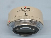 ★Canon EXTENDER EF 1.4x レンズ キャノン エクステンダー コンバージョンレンズ フロントキャップ/マウントキャップ付 動作品 92268 K2★_画像3