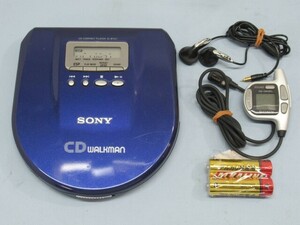 ★SONY D-E707 ポータブルCDプレーヤー WALKMAN ソニー ウォークマン リモコン/イヤホン/電池付き 動作品 92340★！！