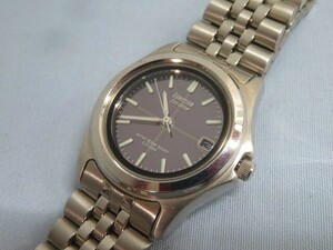 ★CITIZEN 7870—L15090 腕時計 JUNCTION Eco-Drive クォーツ デイト シチズン ジャンクション エコドライブ 動作品 92565★！！