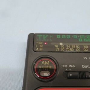 昭和レトロ★National RF-13D ポケットラジオ TwinDiAL FM/AM ナショナル 片耳イヤホン/カバー/電池付き 動作品 92773★！！の画像3