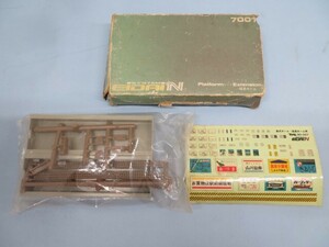 ●●永大 7001 鉄道模型/延長ホーム EIDAI 電車 Nゲージ 元箱/シール付き USED 92721●●！！