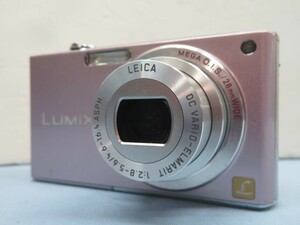 810万画素★Panasonic DMC-FX33 コンパクトデジタルカメラ ピンク LUMIX パナソニック ルミックス バッテリー/充電器付 動作品 92898★！！