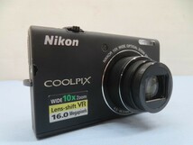 1600万画素☆Nikon COOLPIX S6200 デジタルカメラ ブラック ニコン クールピクス 動作品 92957☆！！_画像2