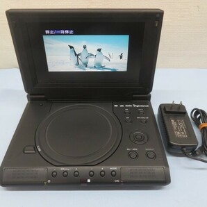 8インチ★Digistance DS-PP800BK ポータブルDVDプレーヤー ブラック デジスタンス アダプター付き 動作品 92995★！！の画像1