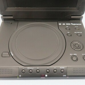 8インチ★Digistance DS-PP800BK ポータブルDVDプレーヤー ブラック デジスタンス アダプター付き 動作品 92995★！！の画像4