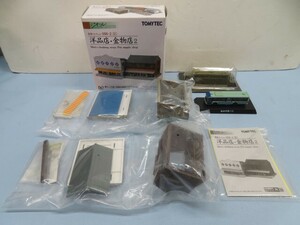 ☆TOMYTEC/KYOSHO ①096-2/洋品店・金物店2 ②仙台市営バス ジオラマコレクションセット 1/150スケール N GAUGE バス台座付き USED 92922☆