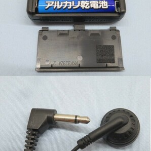 昭和レトロ★National RF-13D ポケットラジオ TwinDiAL FM/AM ナショナル 片耳イヤホン/カバー/電池付き 動作品 92773★！！の画像9