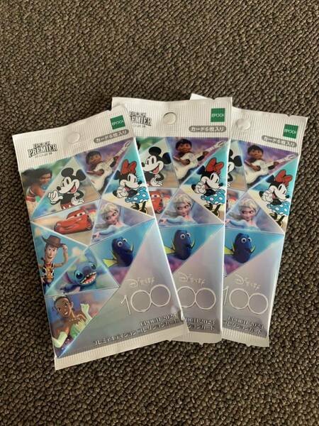 epoch Disney 100 未開封　epochディズニー　シリアル　プレミアムエディションコレクションカード2023 100周年記念パック