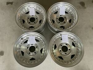 1円スタート★センターライン USA製15インチ 6J/7J PCD120 5穴 4本SET★アメ車