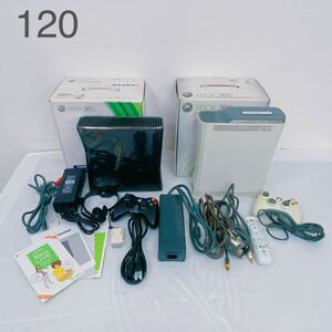 ３E035 Microsoft マイクロソフト XBOX 360 本体 2台 セット RKH-00014 52T-00067 ゲーム ゲーム機 取説/元箱/保証書付