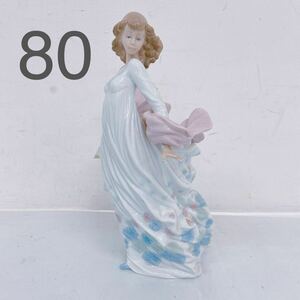 3B027 Lladro リヤドロ 置物 陶器人形 オブジェ 女の子 女性 花 5898