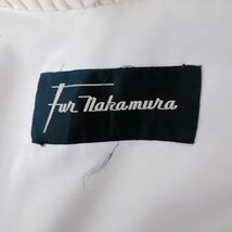 3C072 Fur nakamura ナカムラファー 毛皮コート Fサイズ イエローベージュ系 着丈110 身幅64 肩幅40 袖丈64（全て約cm）素人採寸 _画像6