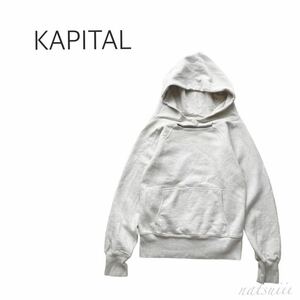 KAPITAL キャピタル . 胸元カッティング デザイン 裏起毛 フーディ スウェット プルオーバー 送料無料