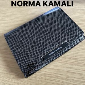 ノーマカマリ 折財布　光沢　NORMA KAMALI