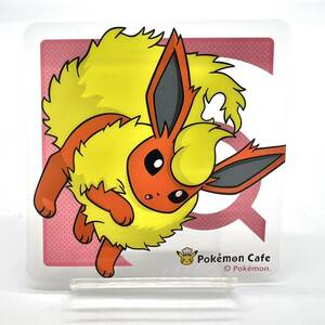 レア 希少 限定 Pokemon Cafe ポケモンカフェ クリア コースター 第２弾 ブースター ポケモン ポケットモンスター Flareon japan card