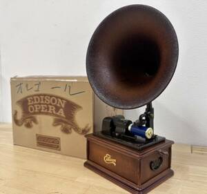  unused ejison opera gramophone music box antique 