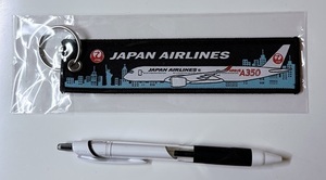 ◆JAL/日本航空/フライトタグ キーホルダー/ノベルティ/ブラック/未使用美品