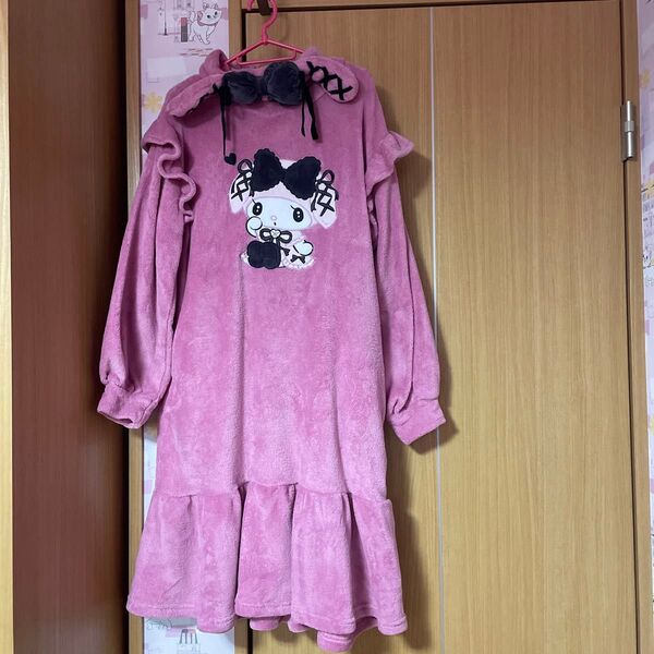 マイメロディ ルームウェアワンピース