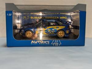 *USED& with translation![AUTOart 1/32 slot car Subaru Impreza '01 WRC #5 ( Portugal ) ]