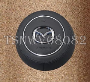 ★送料無料★ 新type Mazda3 DMEP/DMEJ3P/DM8P/DMFP ファストバック Axelaスポーツ CX-30 Blackいステッチ レザー AirbagCover