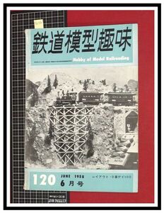 p6156『鉄道雑誌』TMS『鉄道模型趣味 NO.120 S33/6月』阪神電鉄ジェットカー/京浜電鉄モハ3000/1B1タンク/英国庭園鉄道/電車 機関車