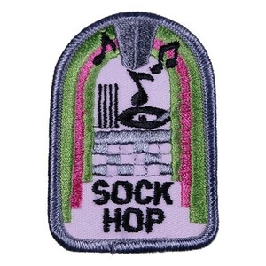 PI155 SOCK HOP ミュージック 音楽系 ワッペン パッチ ロゴ エンブレム アメリカ 米国 USA 輸入雑貨