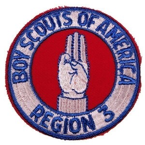 TC27 BOY SCOUTS OF AMERICA REGION 3 ボーイスカウト BSA 丸形 ワッペン パッチ ロゴ エンブレム USA アメリカ 米国 輸入雑貨