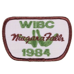 JA48 80s WIBC Niagara Falls 1984 ボウリング ワッペン パッチ ロゴ エンブレム アメリカ 米国 USA 輸入雑貨