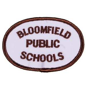 EF64 BLOOMFIELD PUBLIC SCHOOLS テキスト系 ワッペン パッチ ロゴ エンブレム アメリカ 米国 USA 輸入雑貨